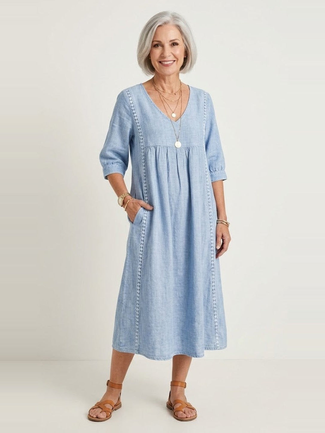JULIETTE Elegance A-Line Maxi Dress