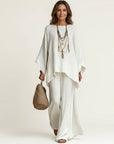 MAJOLIE Boho Two-Piece Set - White