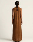 MIRABELL Hooded Sleeveless Maxi Dress