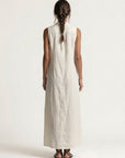 MIRABELL Hooded Sleeveless Maxi Dress