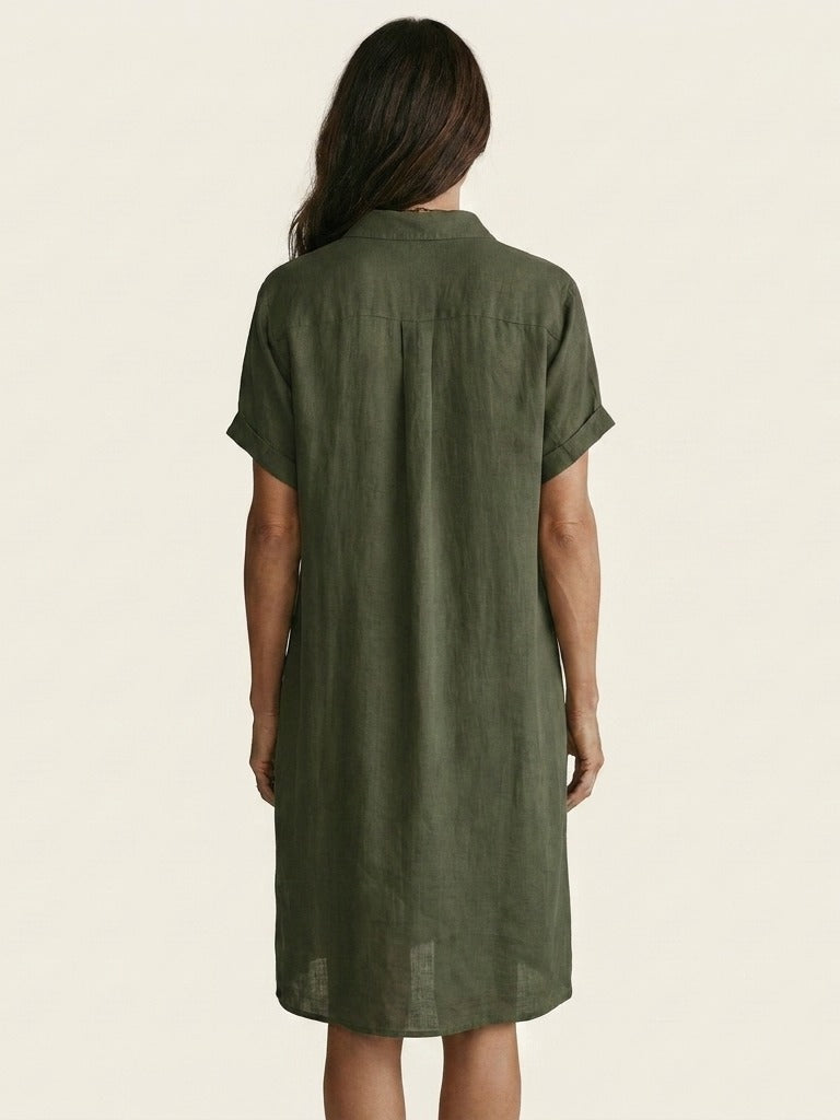 NIDALIE Midi Shirt Dress
