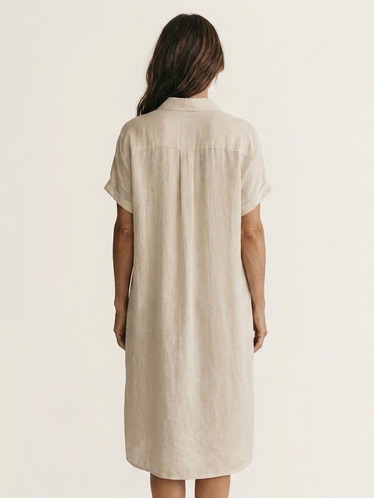 NIDALIE Midi Shirt Dress