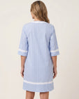 SANINA Contrast-Trim Stripe Shift Dress