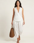 TWIILA Wrap-Top & Wide-Leg Set - White