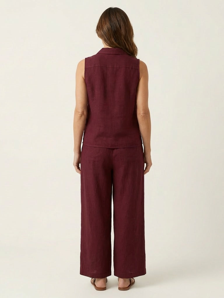 TWIILA Wrap-Top &amp; Wide-Leg Set