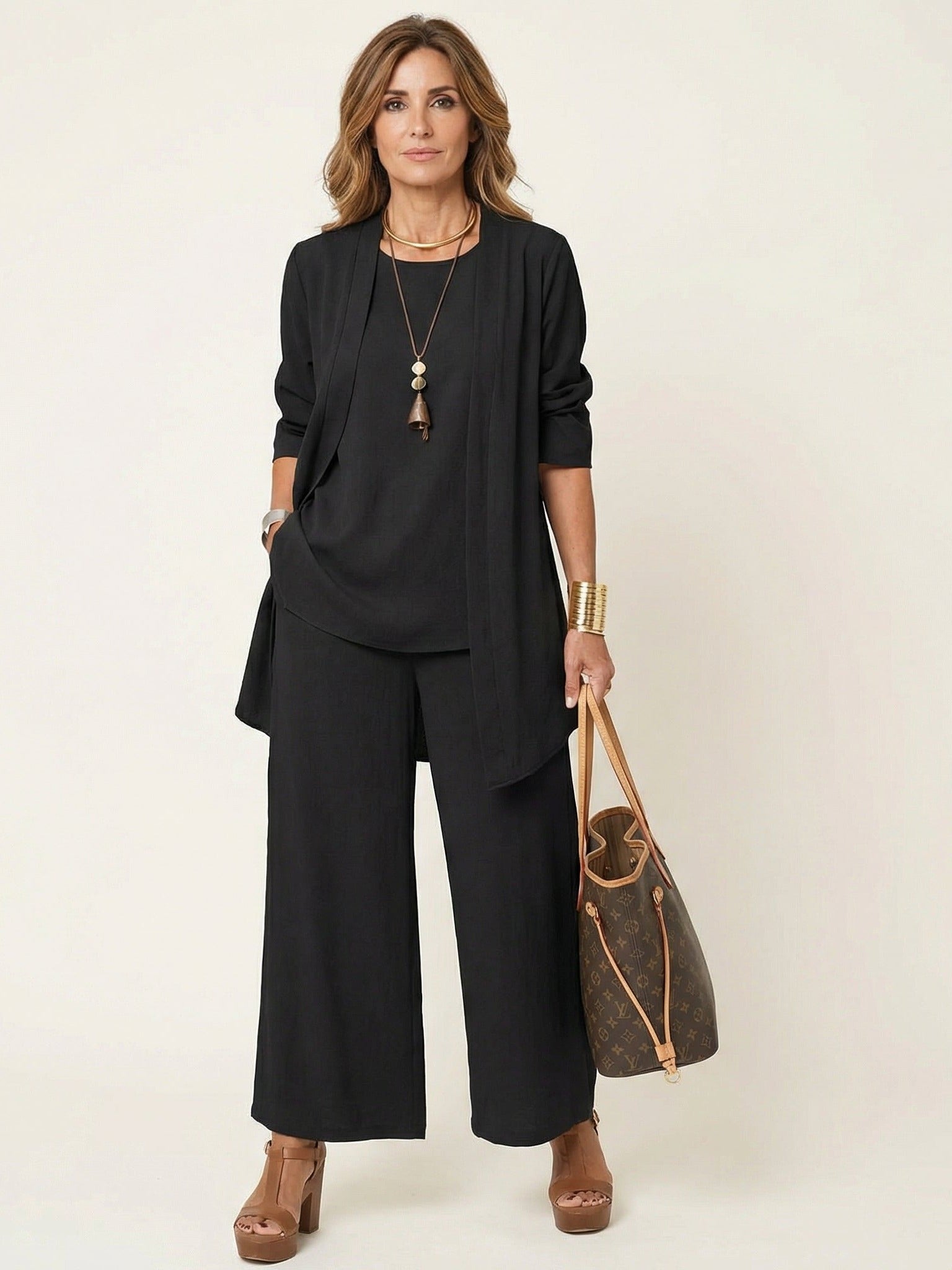 VIVIENNE Minimalist 3-Piece Set - Black