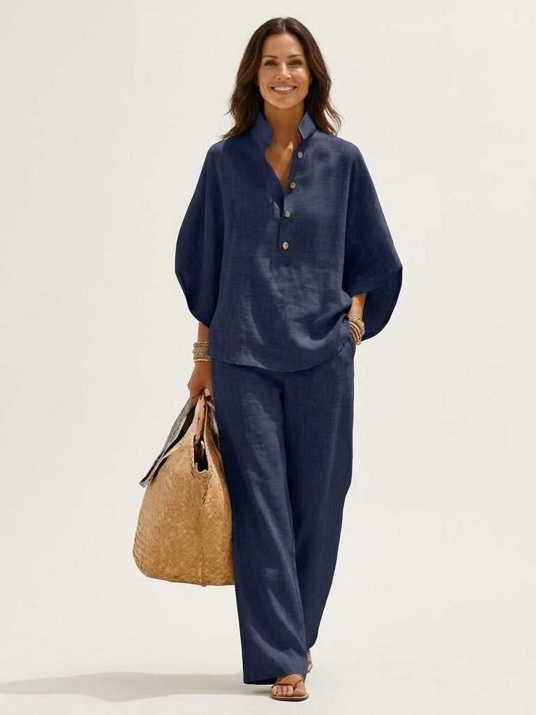 ZERAH Two-Piece Set - Navy
