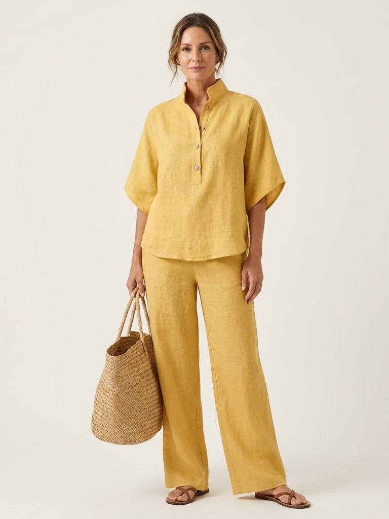 ZERAH Two-Piece Set - Yellow